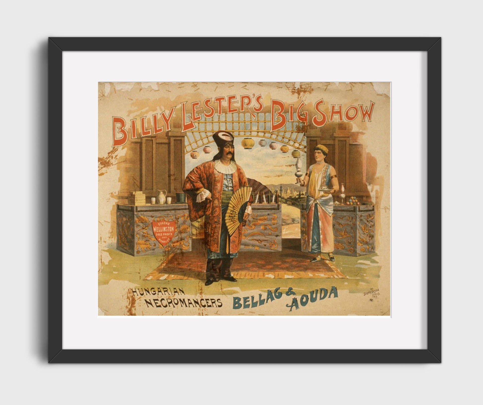 Billy Lester - Hungarian Necromancers - Magic Poster - 16x20 Gallery Frame