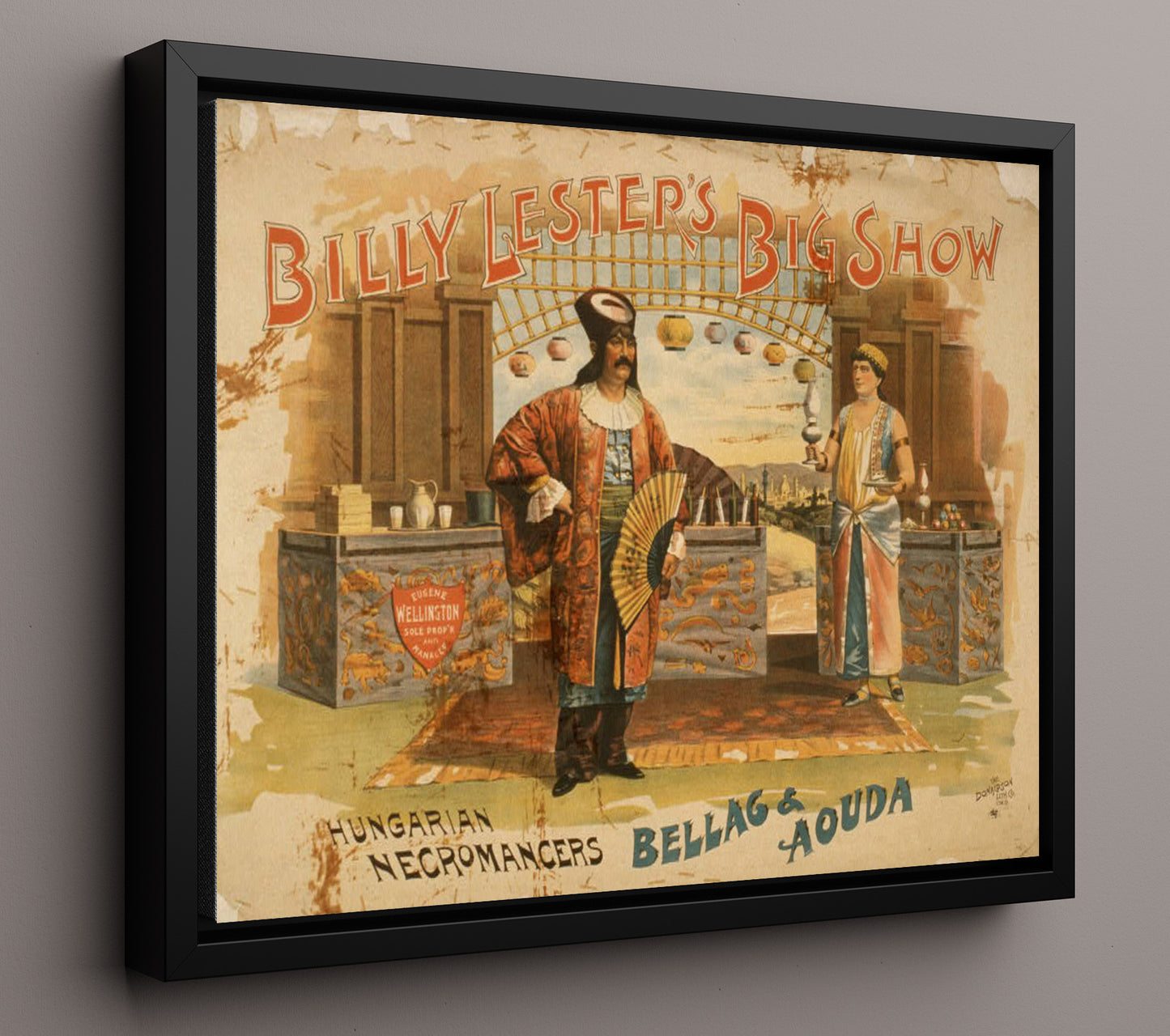 Billy Lester - Hungarian Necromancers - Magic Poster - 16x20 Framed Canvas