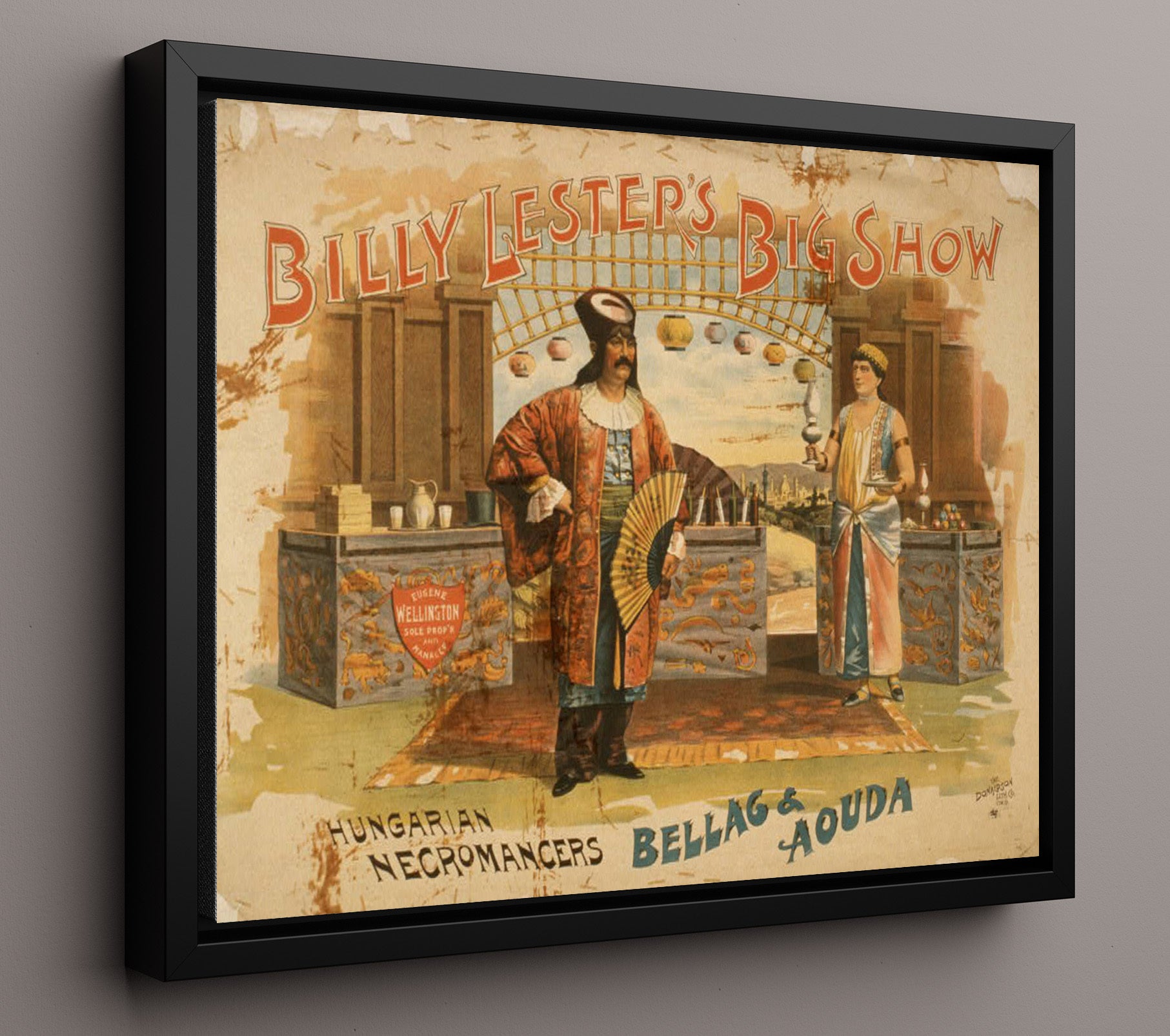 Billy Lester - Hungarian Necromancers - Magic Poster - 16x20 Framed Canvas