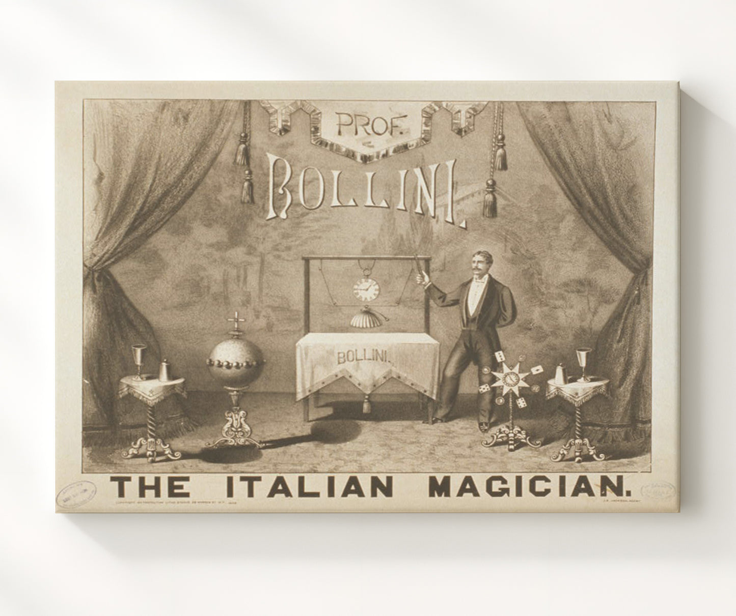 Bollini - Master of Mystery - Magic Poster - 20x24 Canvas