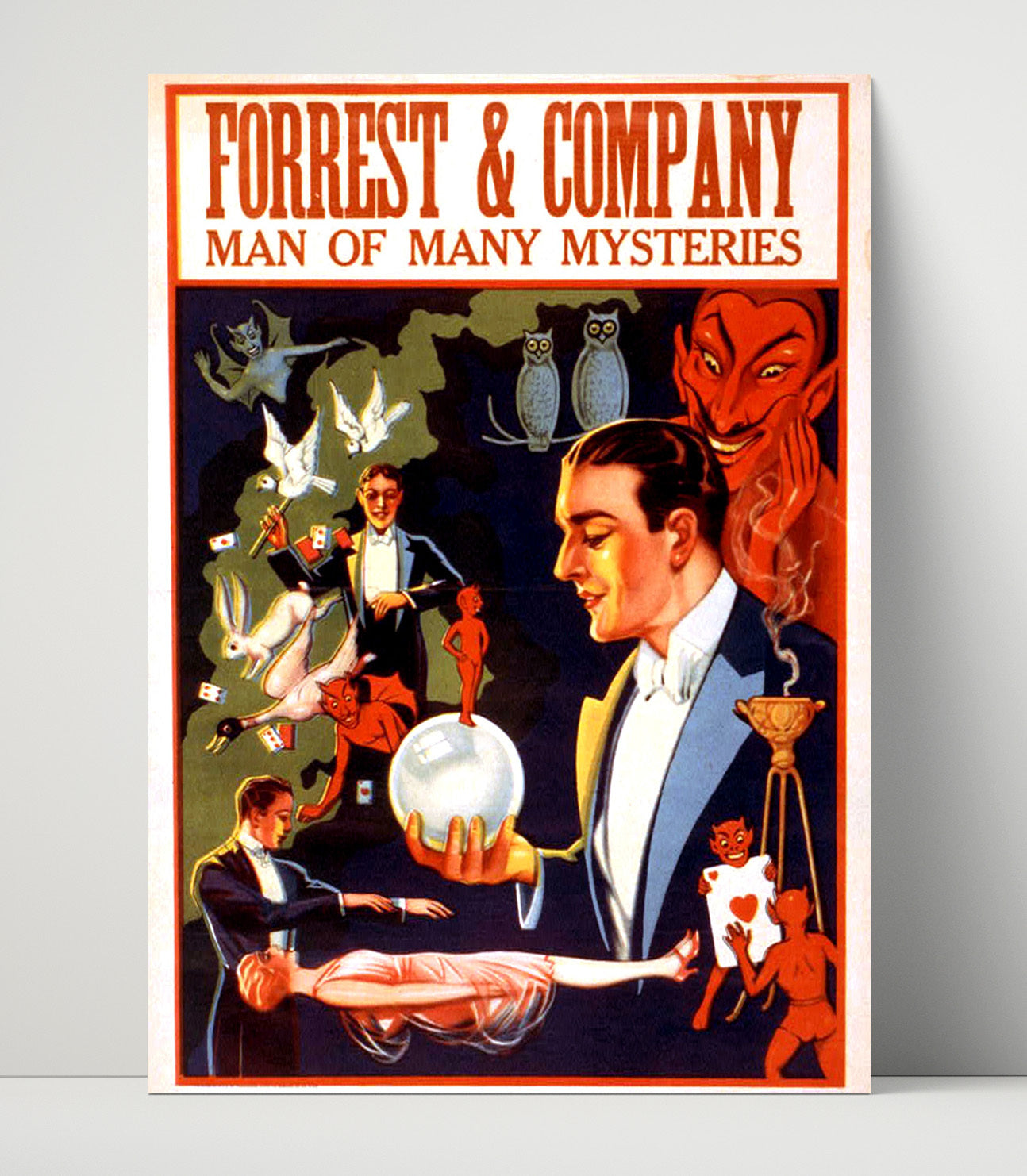 Forrest - Man of Many Mysteries - Magic Poster - 16x20 Unframed Print