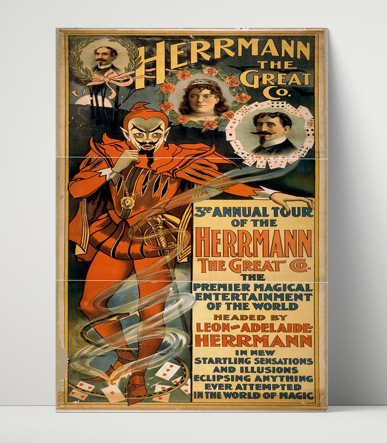 Herrmann the Great - 3rd Tour - Magic Poster - 16x20 Unframed Print