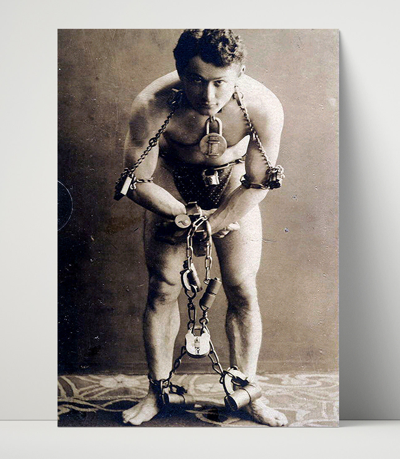 Houdini - Shackled Defiance - Magic Poster - 16x20 Unframed Print