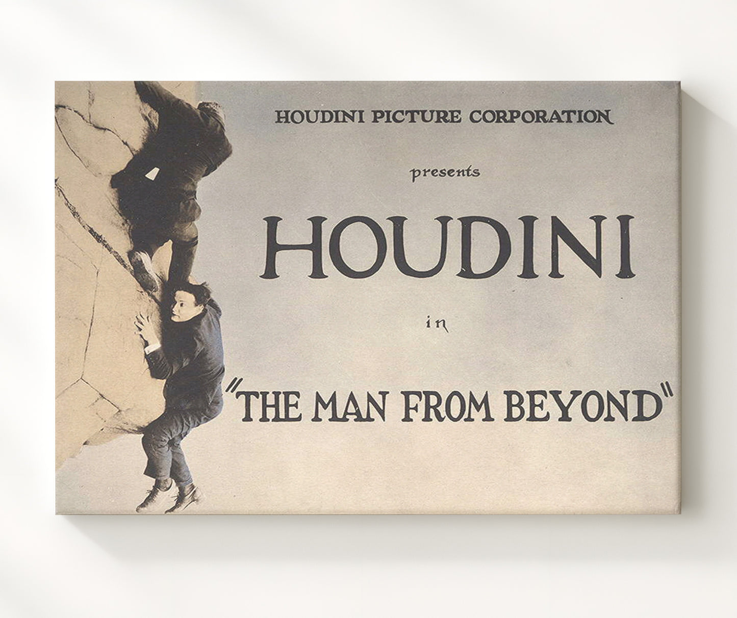 Houdini - The Man From Beyond - Magic Poster - 20x24 Canvas