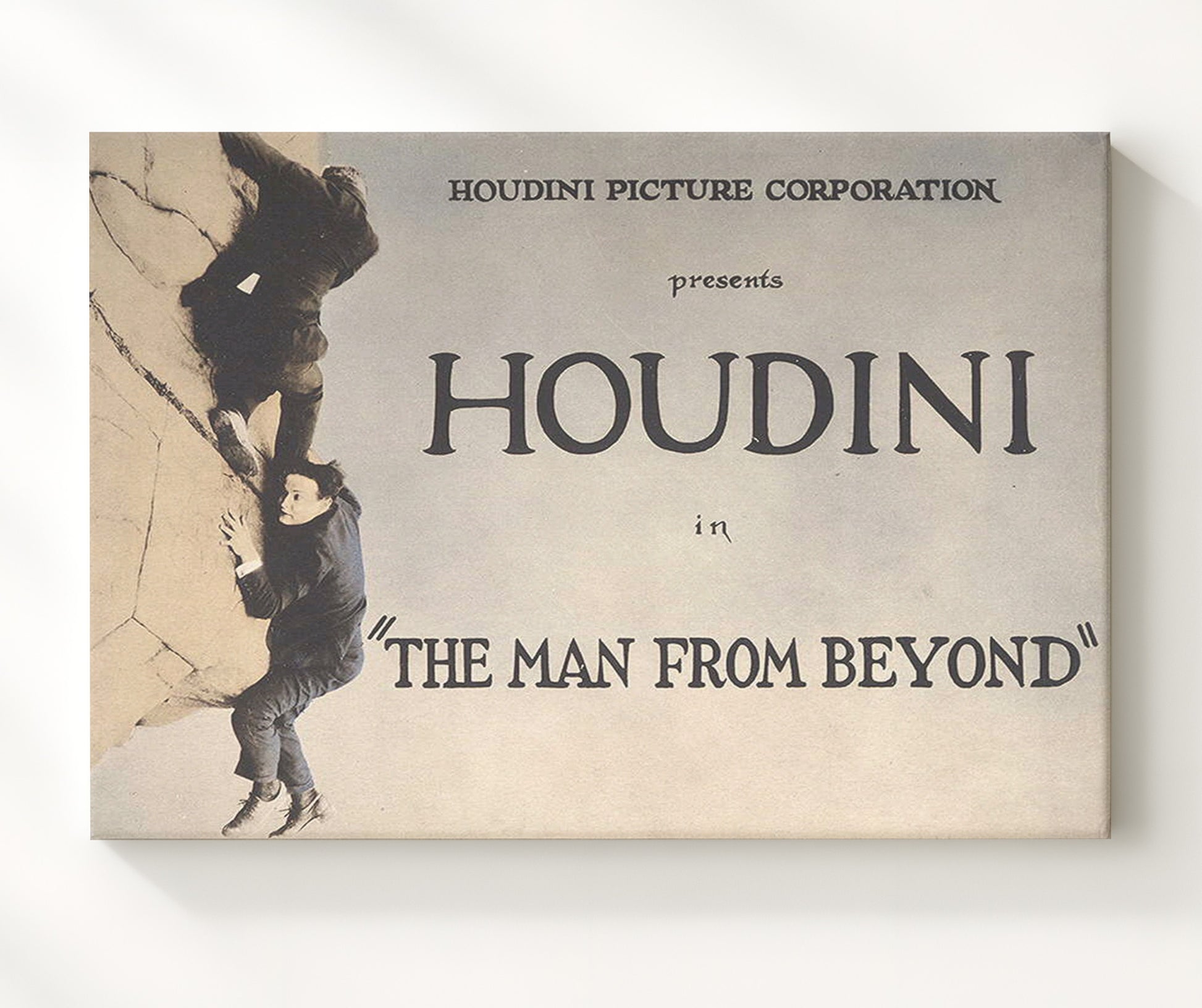 Houdini - The Man From Beyond - Magic Poster - 20x24 Canvas
