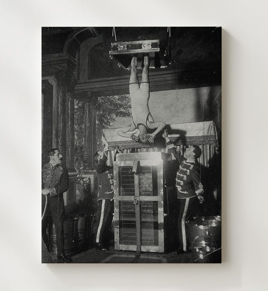 Houdini - Torture Cell Rehearsal 16x20 Canvas magic poster wall art