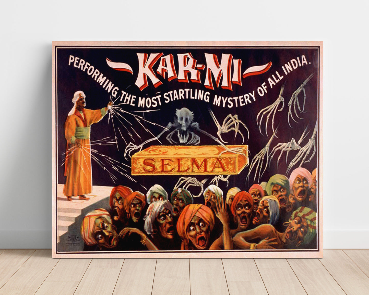 Kar-Mi - Startling Mystery of India - Magic Poster - 16x20 Unframed Print