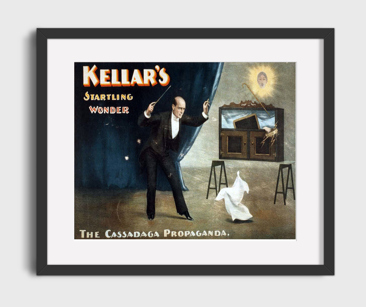 Kellar - Cassadaga Propaganda - Magic Poster - 16x20 Gallery Frame