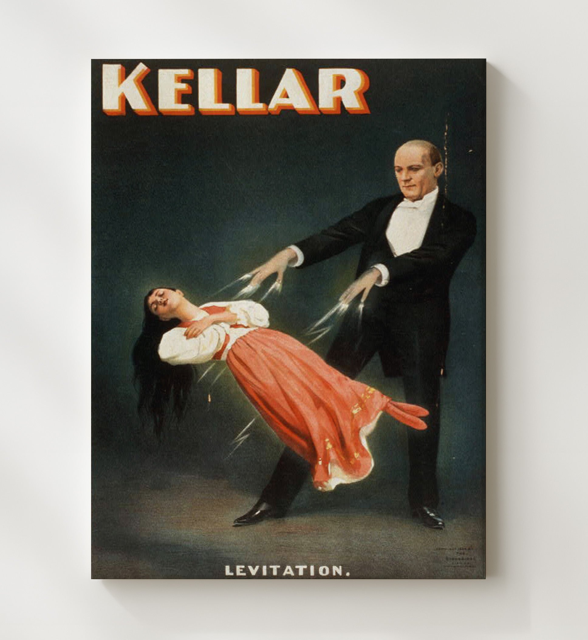 Kellar - Floating Vision - Magic Poster - 20x24 Canvas