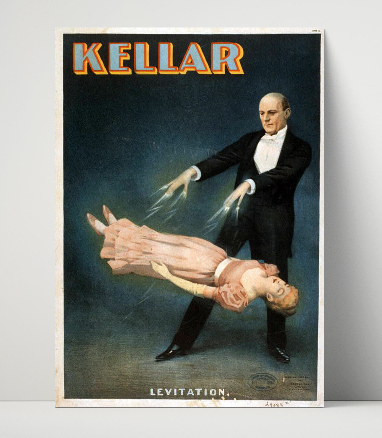 Kellar - Levitation Act - Magic Poster - 16x20 Unframed Print