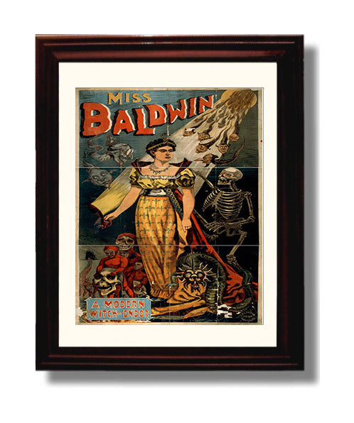 Miss Baldwin - Witch of Endor - Magic Poster - 8x10 Beveled Frame
