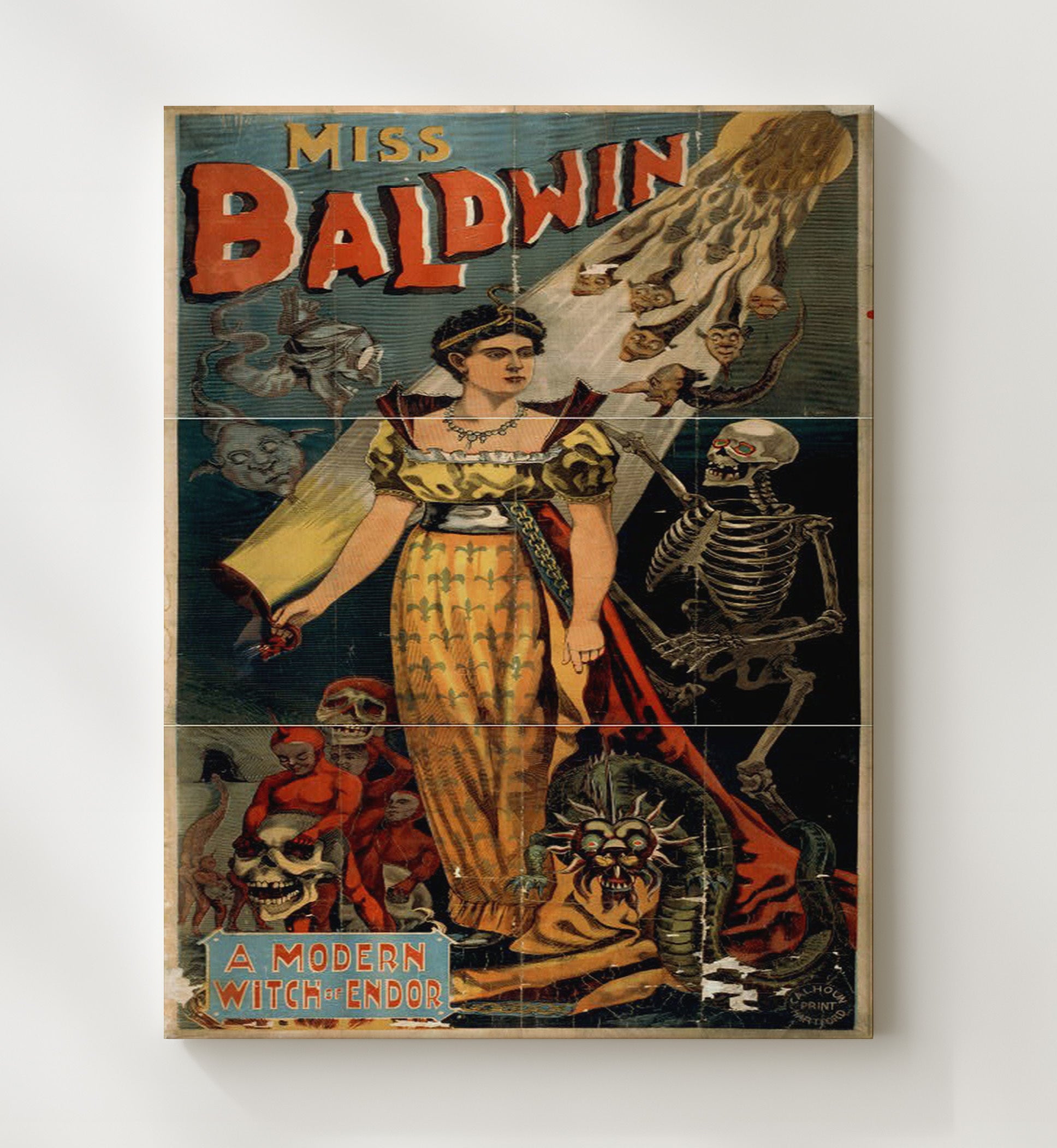 Miss Baldwin - Witch of Endor - Magic Poster - 20x24 Canvas