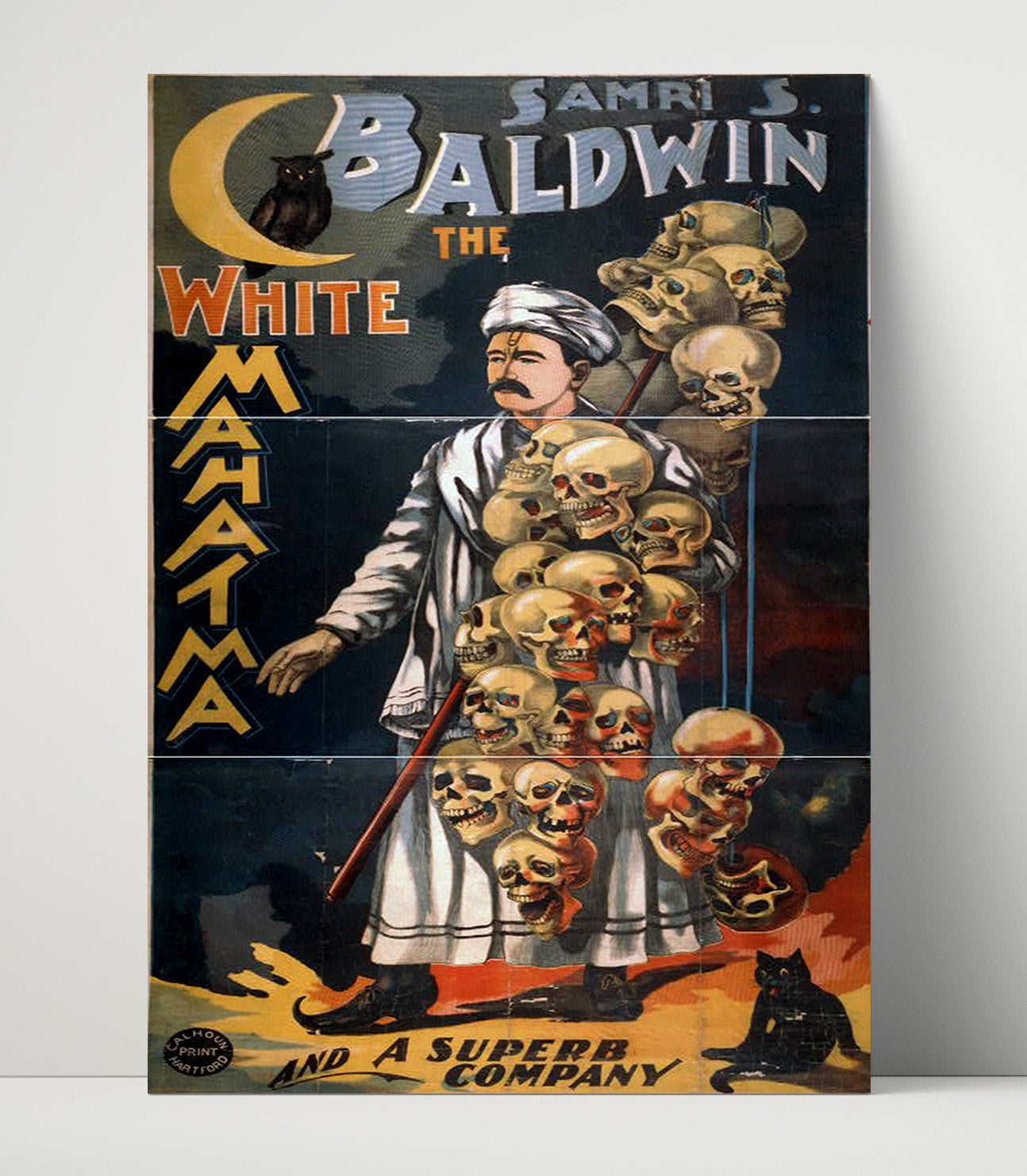 Samri Baldwin - The White Mahatma - Magic Poster - 16x20 Unframed Print
