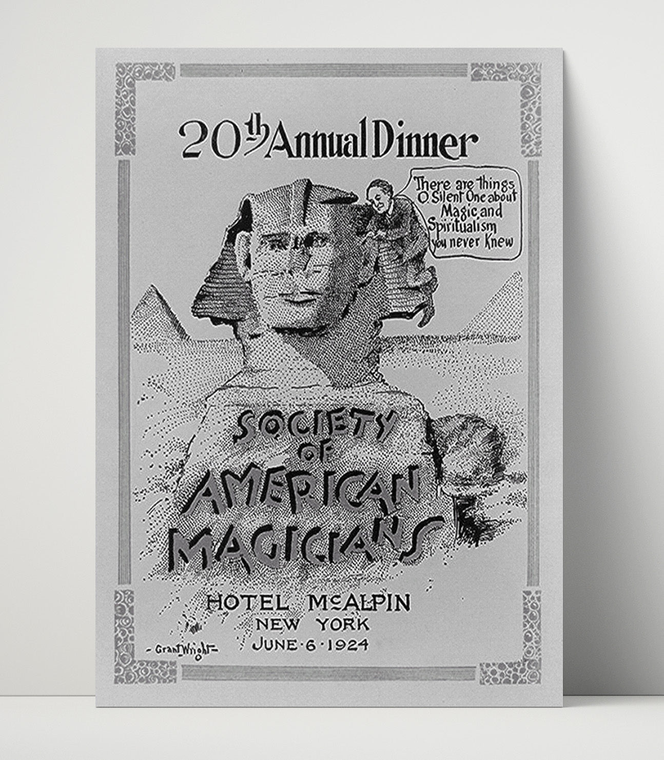 Society of American Magicians Dinner - Commemorative Magic Art - Magic Poster - 16x20 Unframed Print