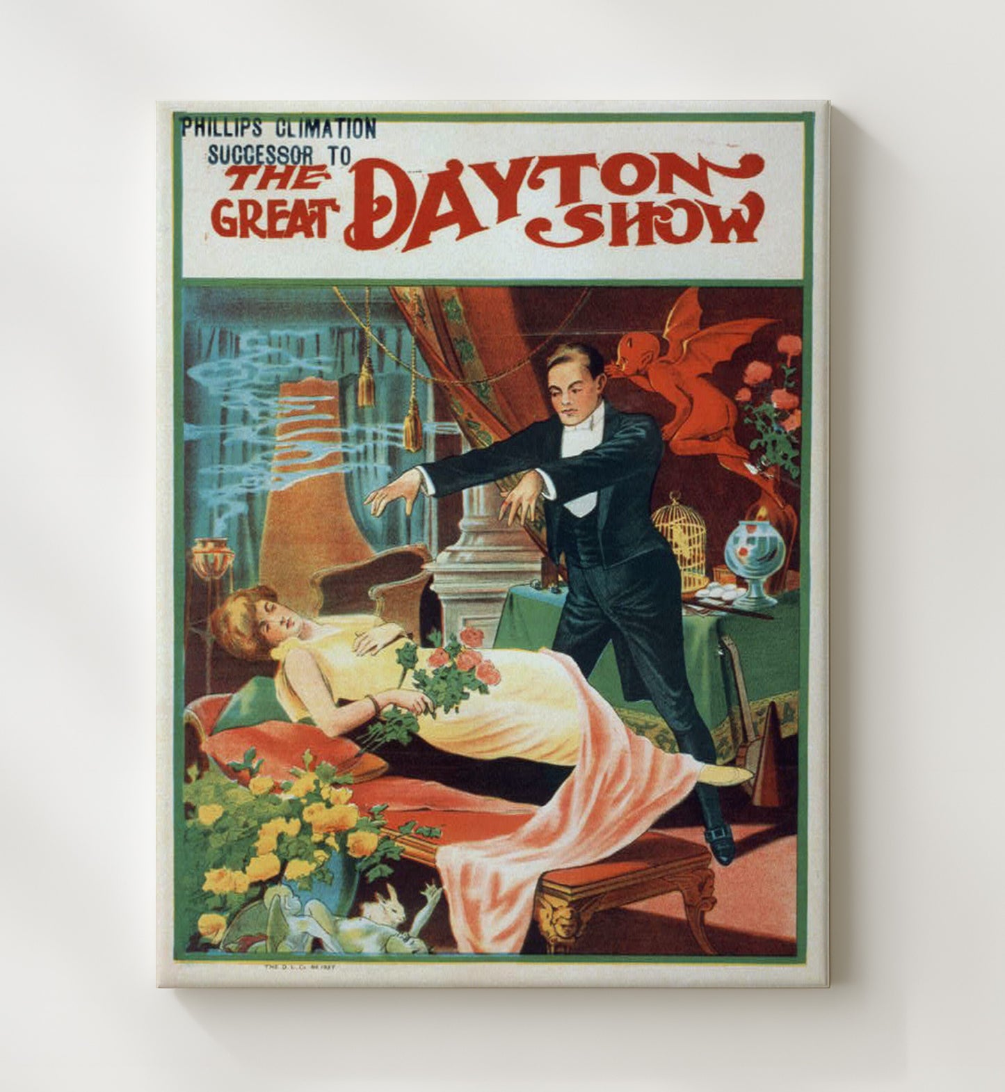 The Great Dayton - Enchanted Chamber - Magic Poster - 20x24 Canvas