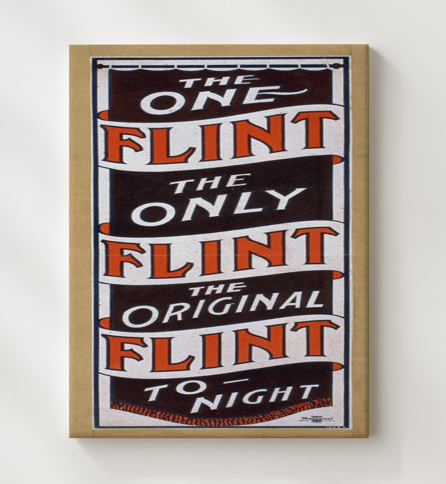 The One and Only Flint - Singular Marvel - Magic Poster - 20x24 Canvas