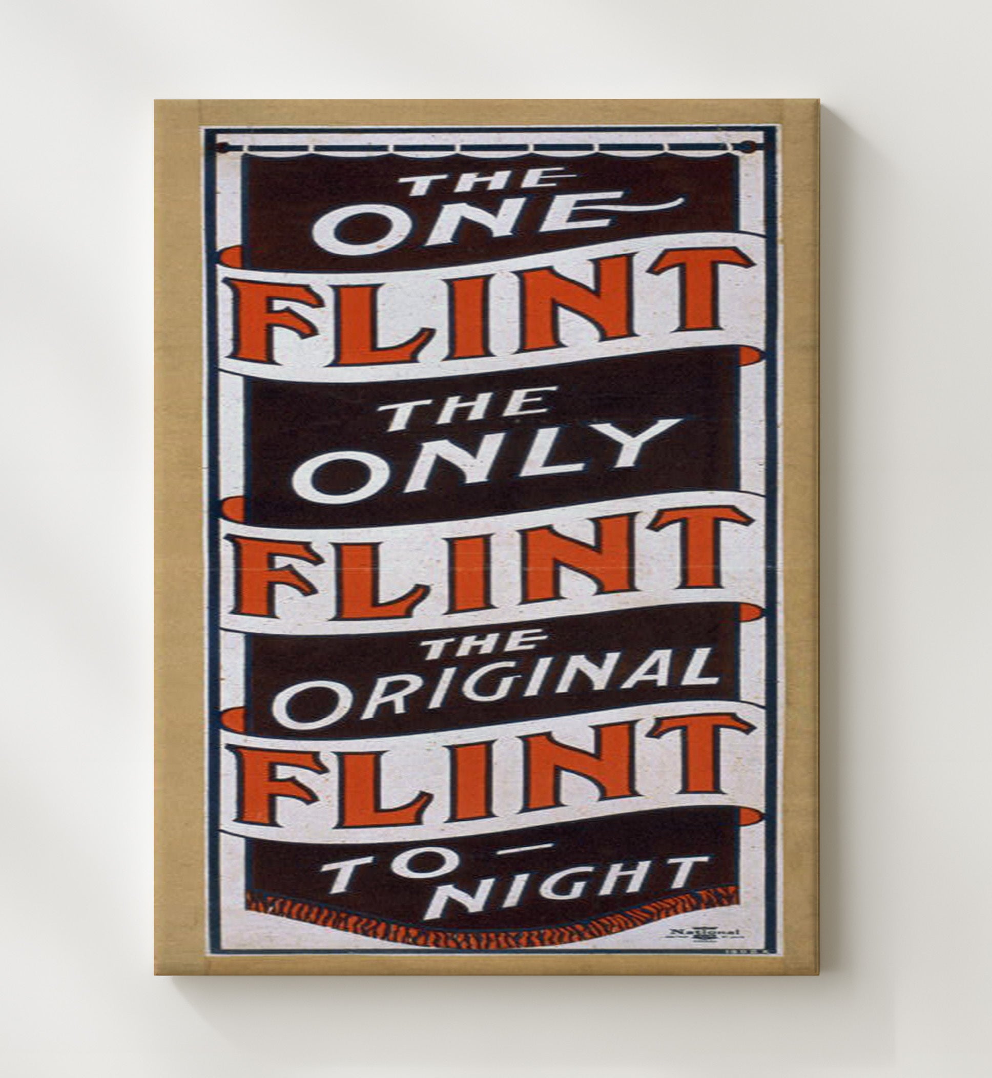The One and Only Flint - Singular Marvel - Magic Poster - 20x24 Canvas