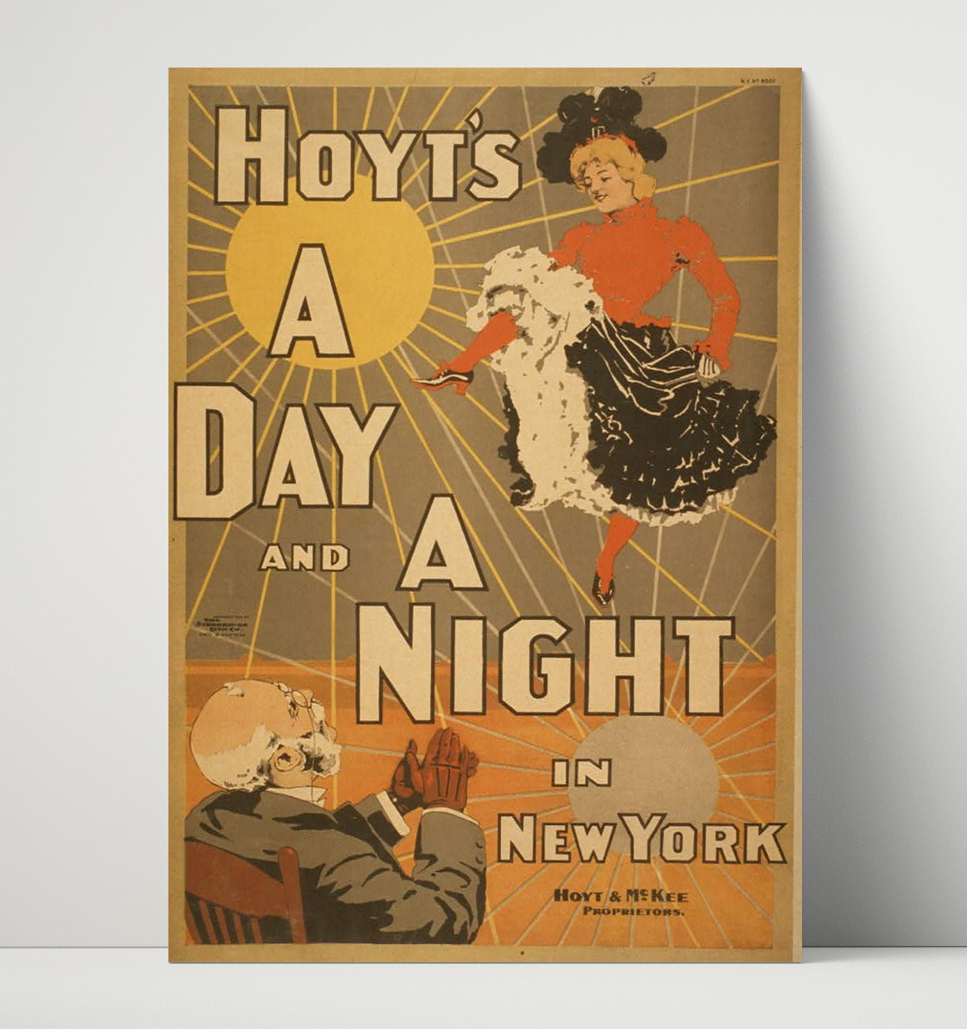 A Day and a Night in New York - Broadway Sunshine - Theater Poster - 16x20 Unframed Print