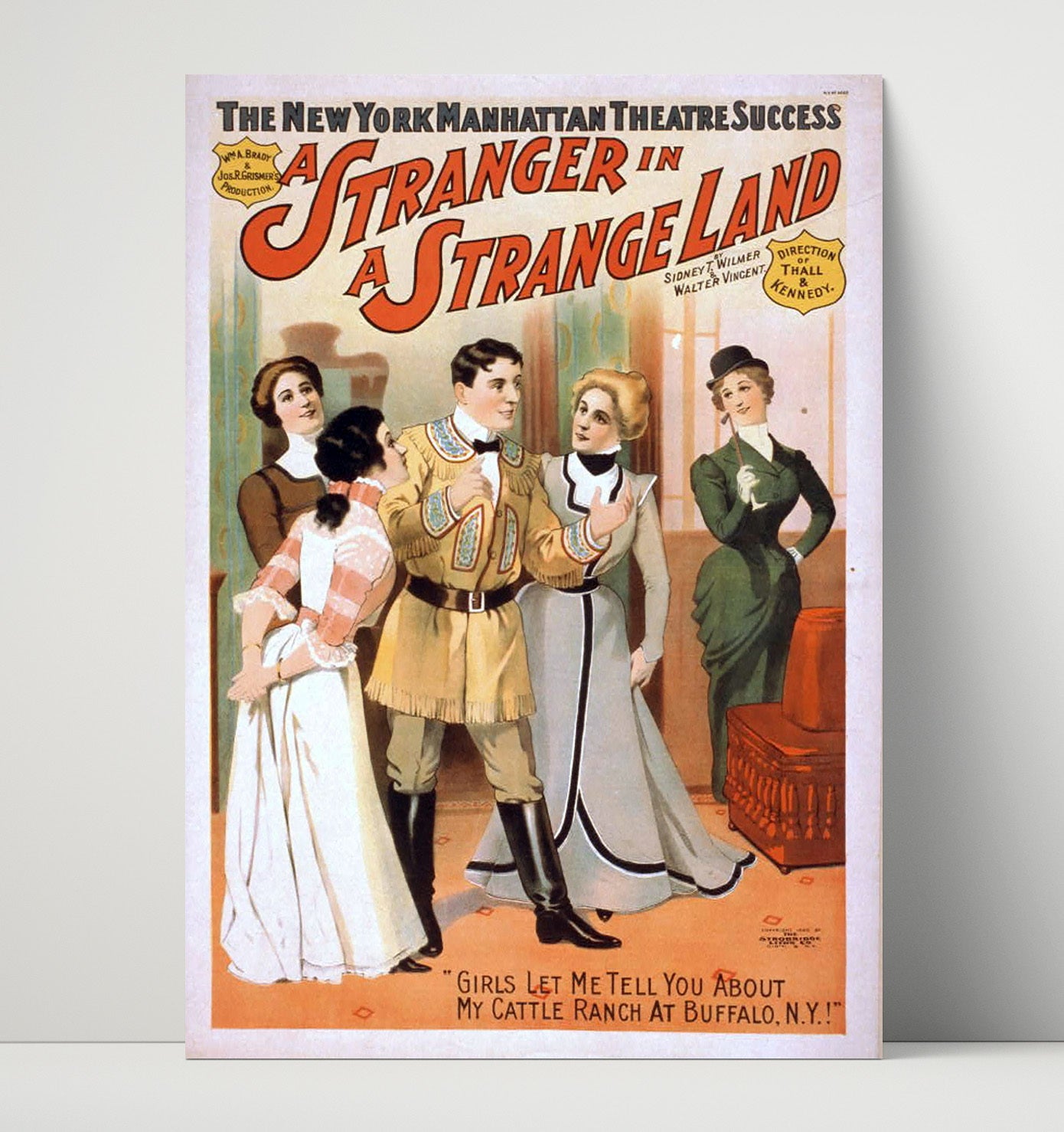A Stranger in a Strange Land - Ranch Romance - Theater Poster - 16x20 Unframed Print