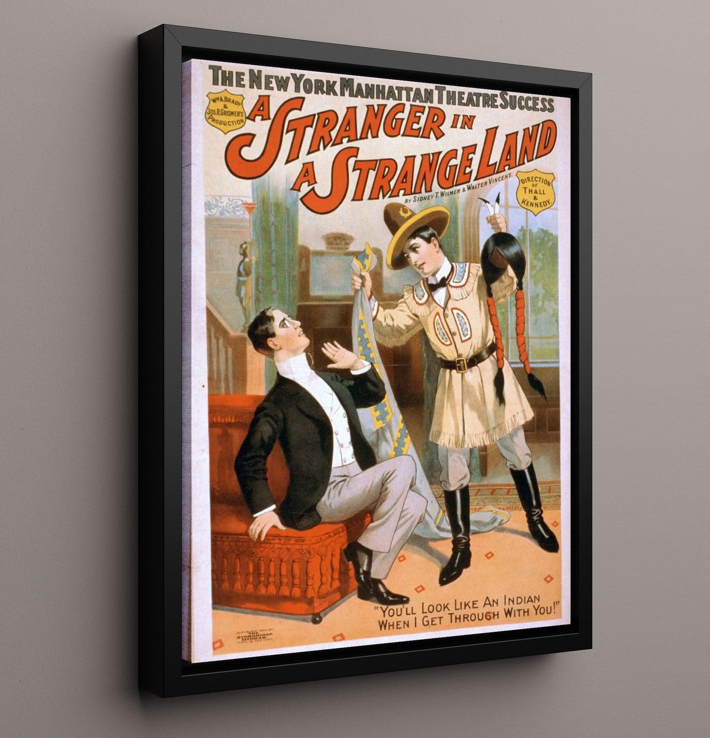 A Stranger in a Strange Land - Scalp Shock - Theater Poster - 16x20 Framed Canvas