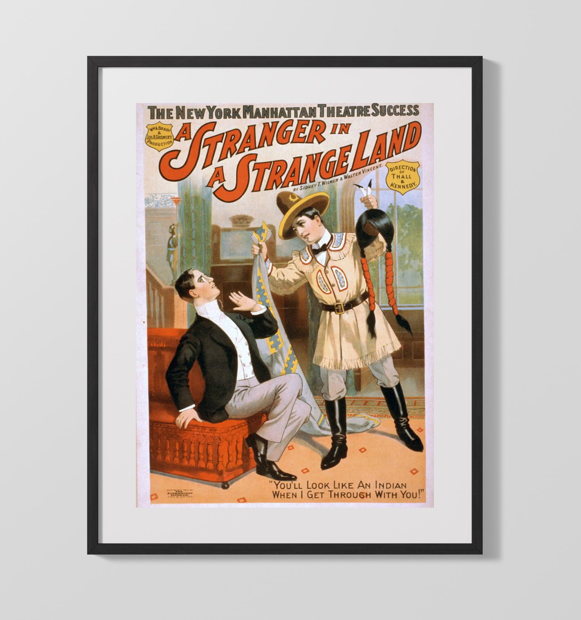 A Stranger in a Strange Land - Scalp Shock - Theater Poster - 16x20 Gallery Frame