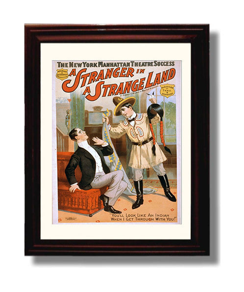 A Stranger in a Strange Land - Scalp Shock - Theater Poster - 8x10 Beveled Frame