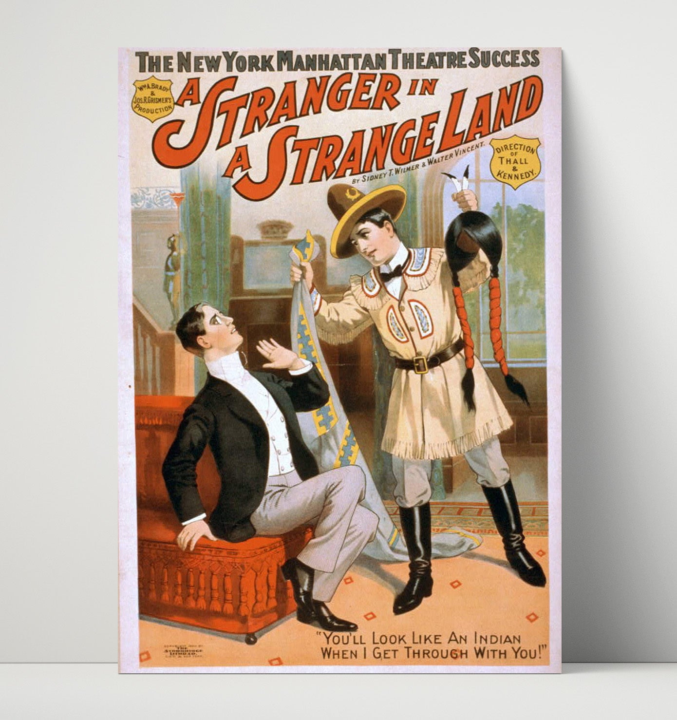 A Stranger in a Strange Land - Scalp Shock - Theater Poster - 16x20 Unframed Print