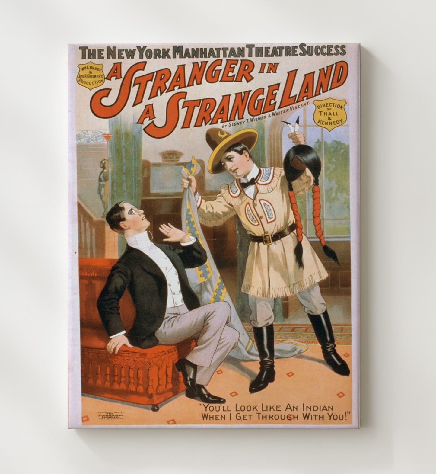 A Stranger in a Strange Land - Scalp Shock - Theater Poster - 20x24 Canvas