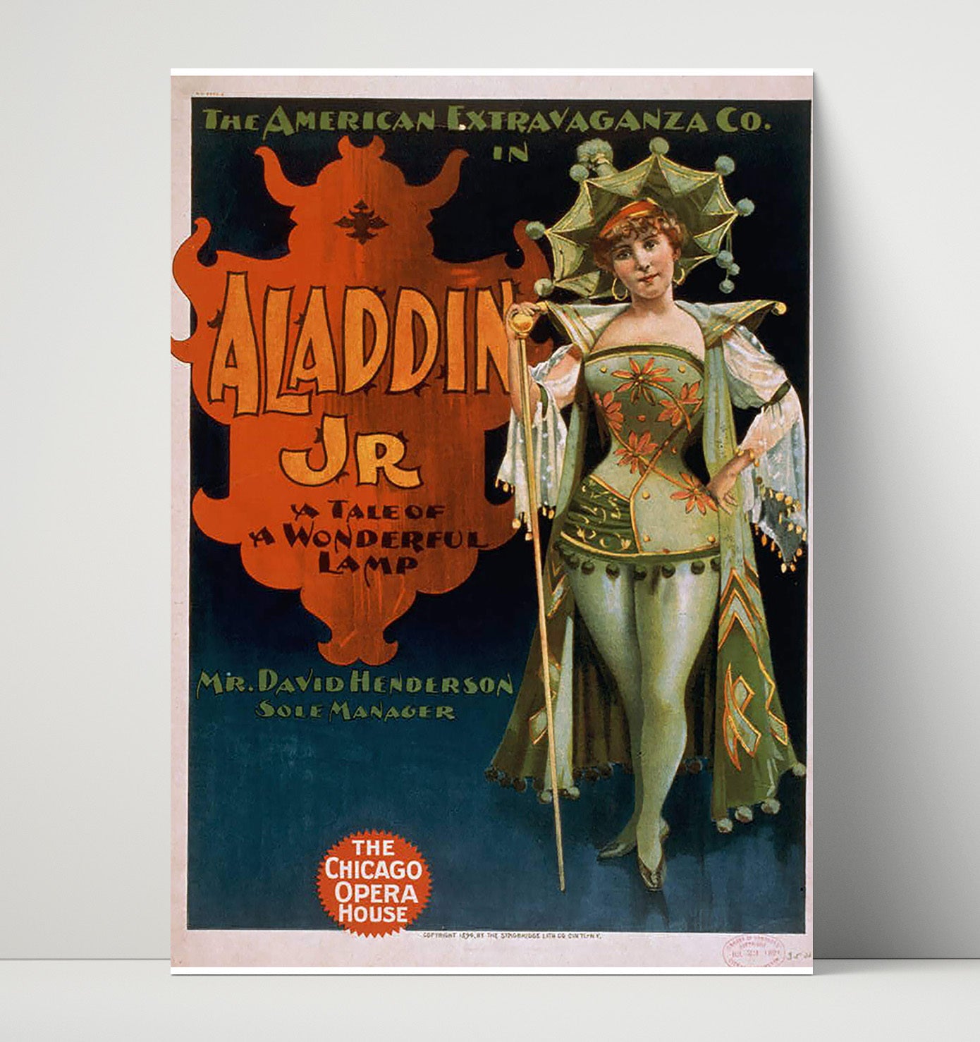 Aladdin Jr - Lamp of Laughs - Theater Poster - 16x20 Unframed Print