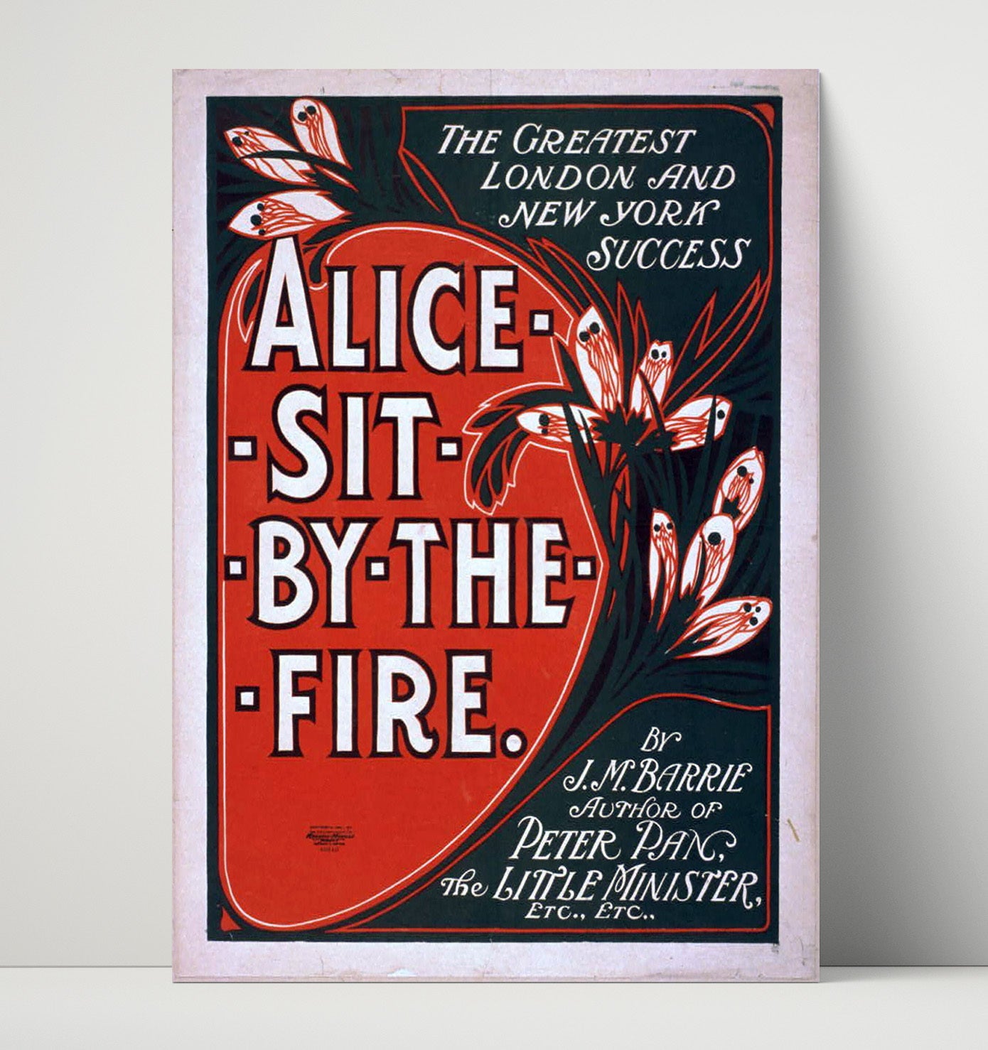 Alice Sit by the Fire - Cozy London Hit - Theater Poster - 16x20 Unframed Print