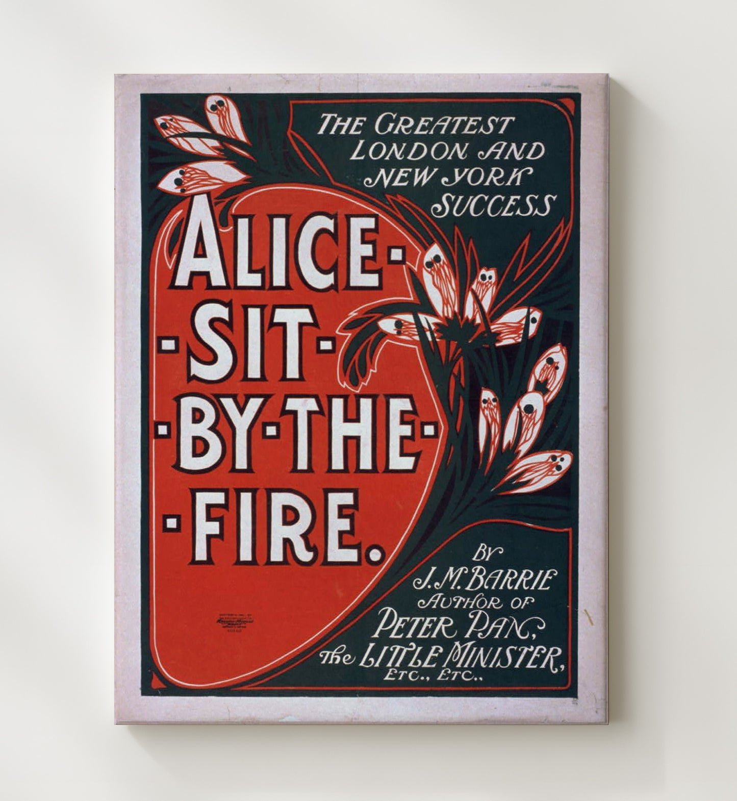 Alice Sit by the Fire - Cozy London Hit - Theater Poster - 20x24 Canvas