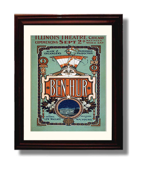 Ben Hur - Epic on Stage - Theater Poster - 8x10 Beveled Frame