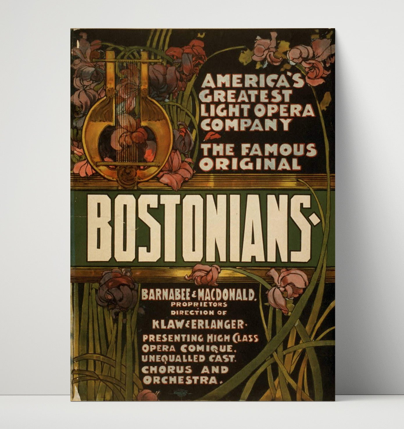 Bostonians - Opera in Bloom - Theater Poster - 16x20 Unframed Print