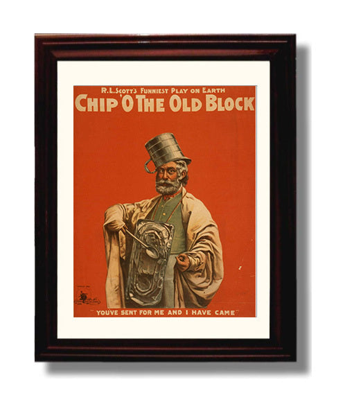 Chip O the Old Block - Kitchen Knight - Theater Poster - 8x10 Beveled Frame