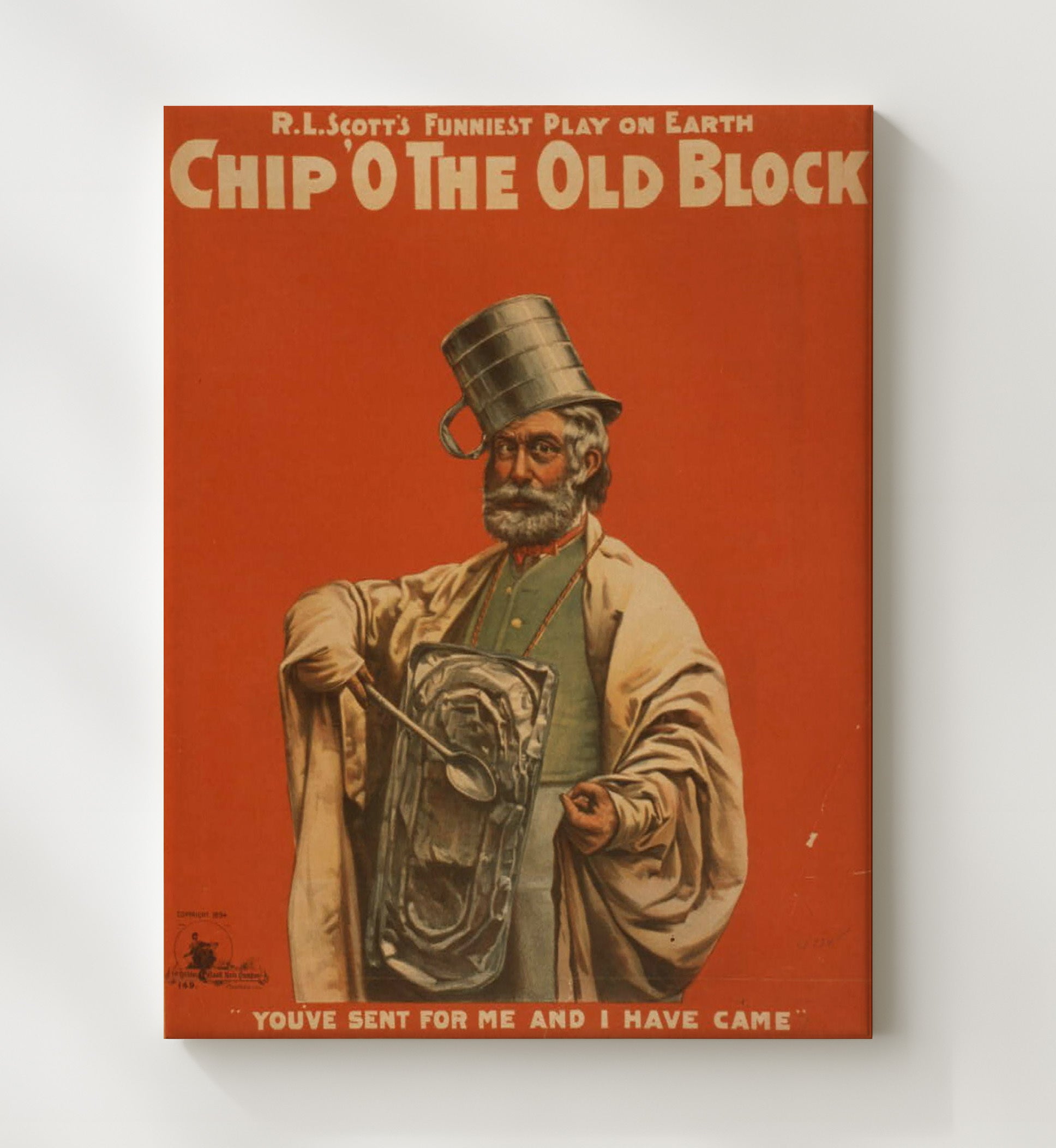 Chip O the Old Block - Kitchen Knight - Theater Poster - 20x24 Canvas