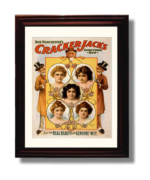 CrackerJacks - Wit and Beauty - Theater Poster - 8x10 Beveled Frame