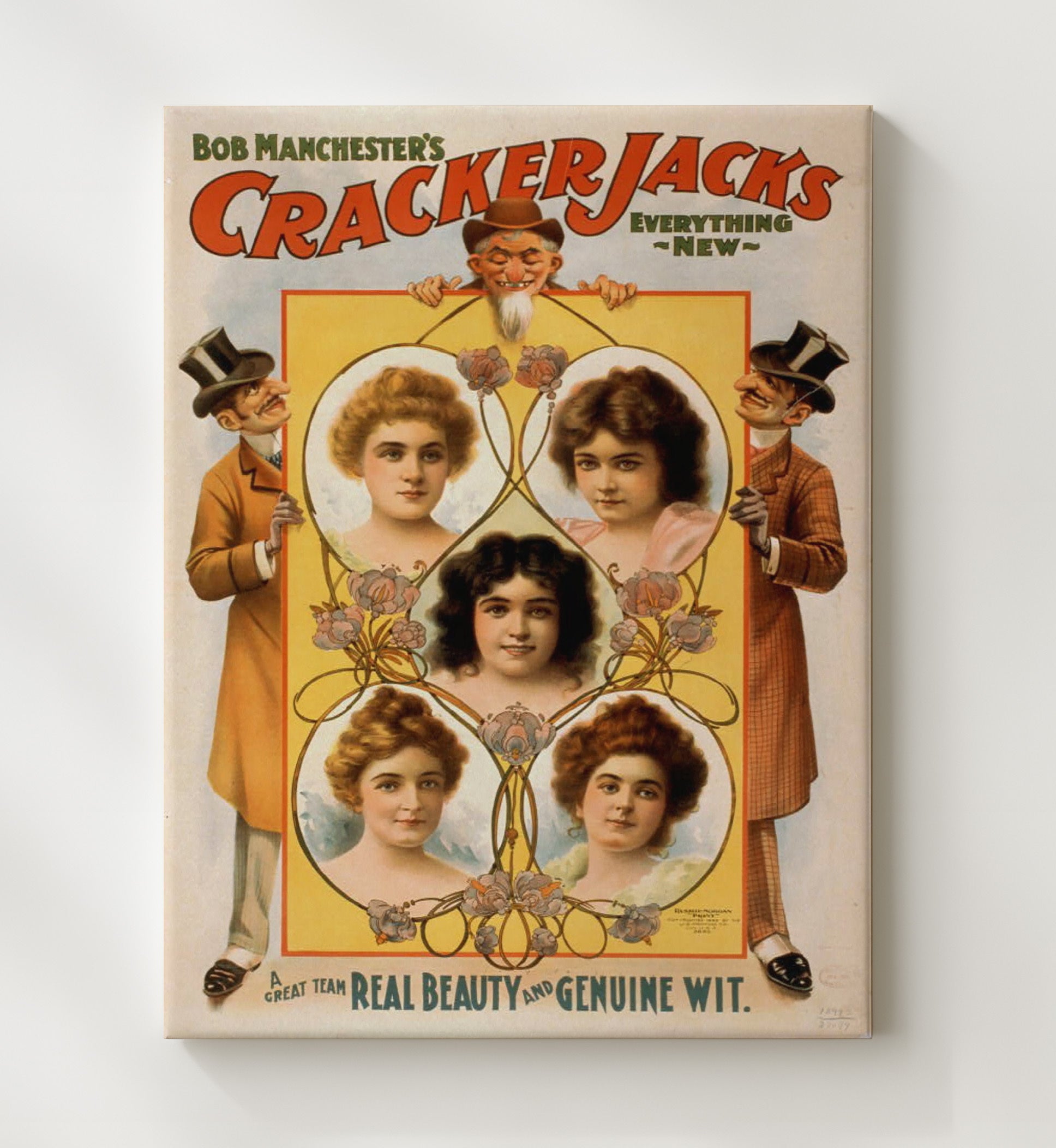 CrackerJacks - Wit and Beauty - Theater Poster - 20x24 Canvas