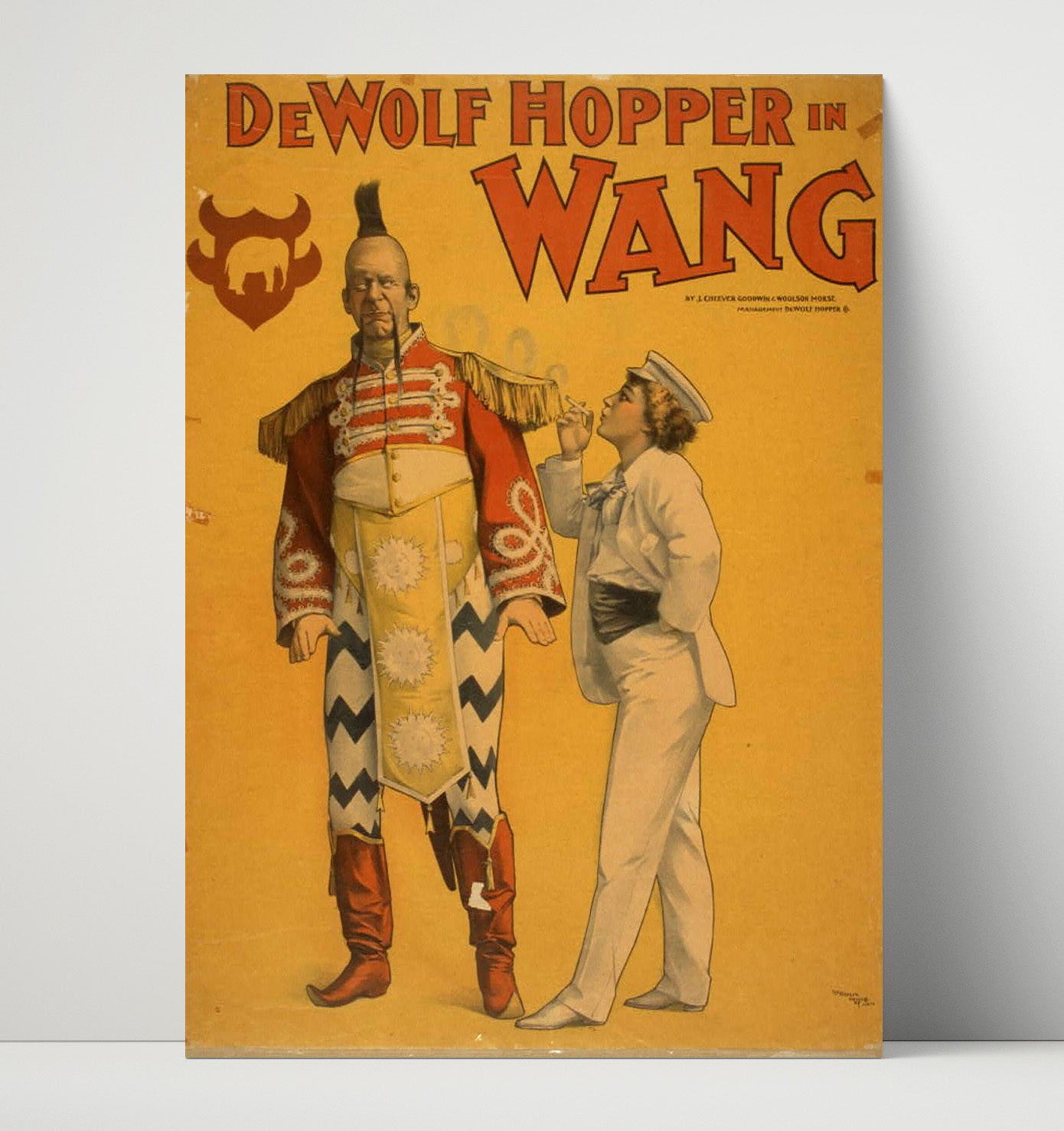 DeWolf Hopper in Wang - Tall Order Comedy - Theater Poster - 16x20 Unframed Print