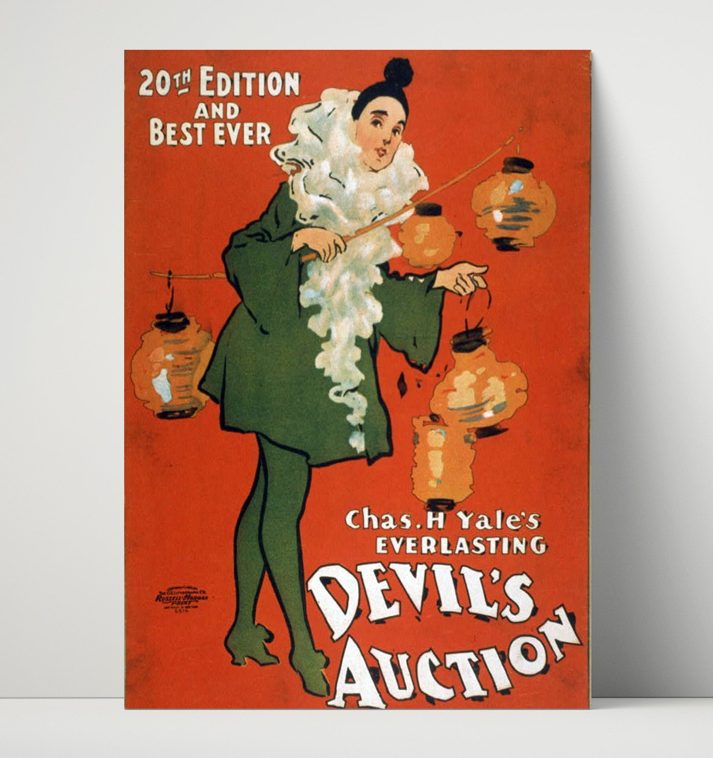 Devils Auction - Lantern Parade - Theater Poster - 16x20 Unframed Print