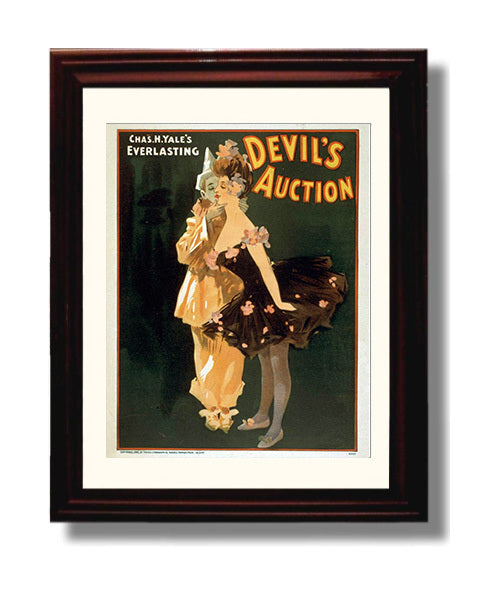 Devils Auction - Masquerade Kiss - Theater Poster - 8x10 Beveled Frame