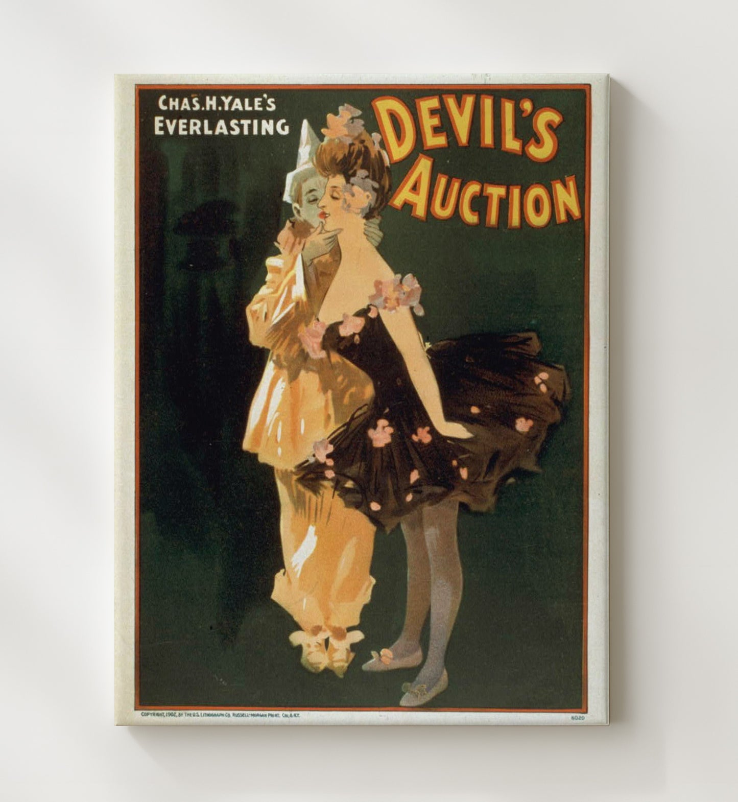 Devils Auction - Masquerade Kiss - Theater Poster - 20x24 Canvas