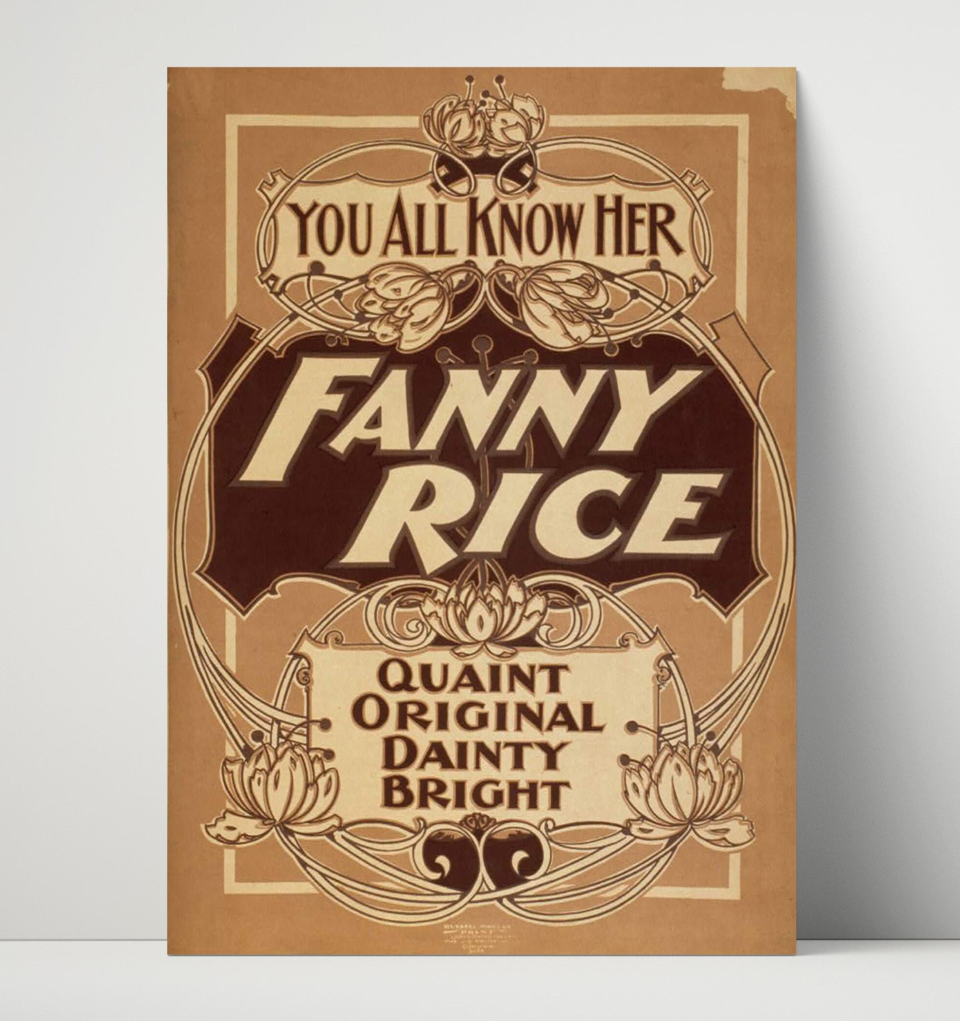 Fanny Rice - Bright Star - Theater Poster - 16x20 Unframed Print