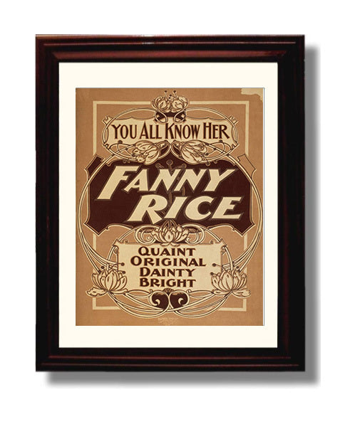 Fanny Rice - Bright Star - Theater Poster - 8x10 Beveled Frame