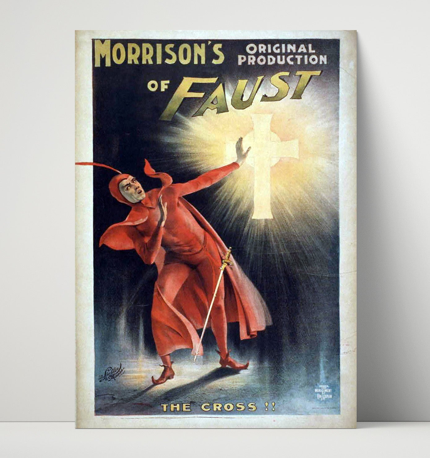 Faust - Cross Encounter - Theater Poster - 16x20 Unframed Print