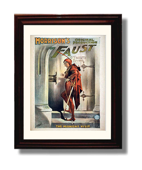 Faust - Midnight Mischief - Theater Poster - 8x10 Beveled Frame