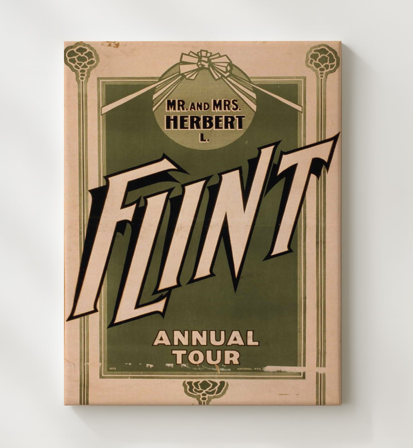 Flint - Tour of Sparks - Theater Poster - 20x24 Canvas