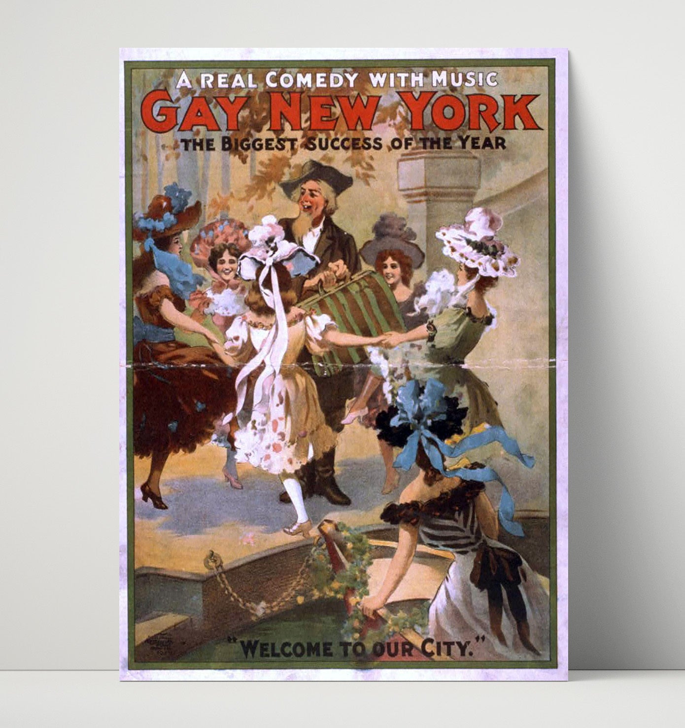 Gay New York - City Welcome Parade - Theater Poster - 16x20 Unframed Print