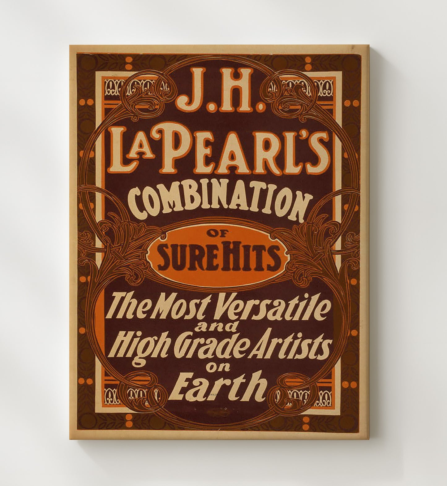 J.H. LaPearls Sure Hits - Variety Supreme - Theater Poster - 20x24 Canvas