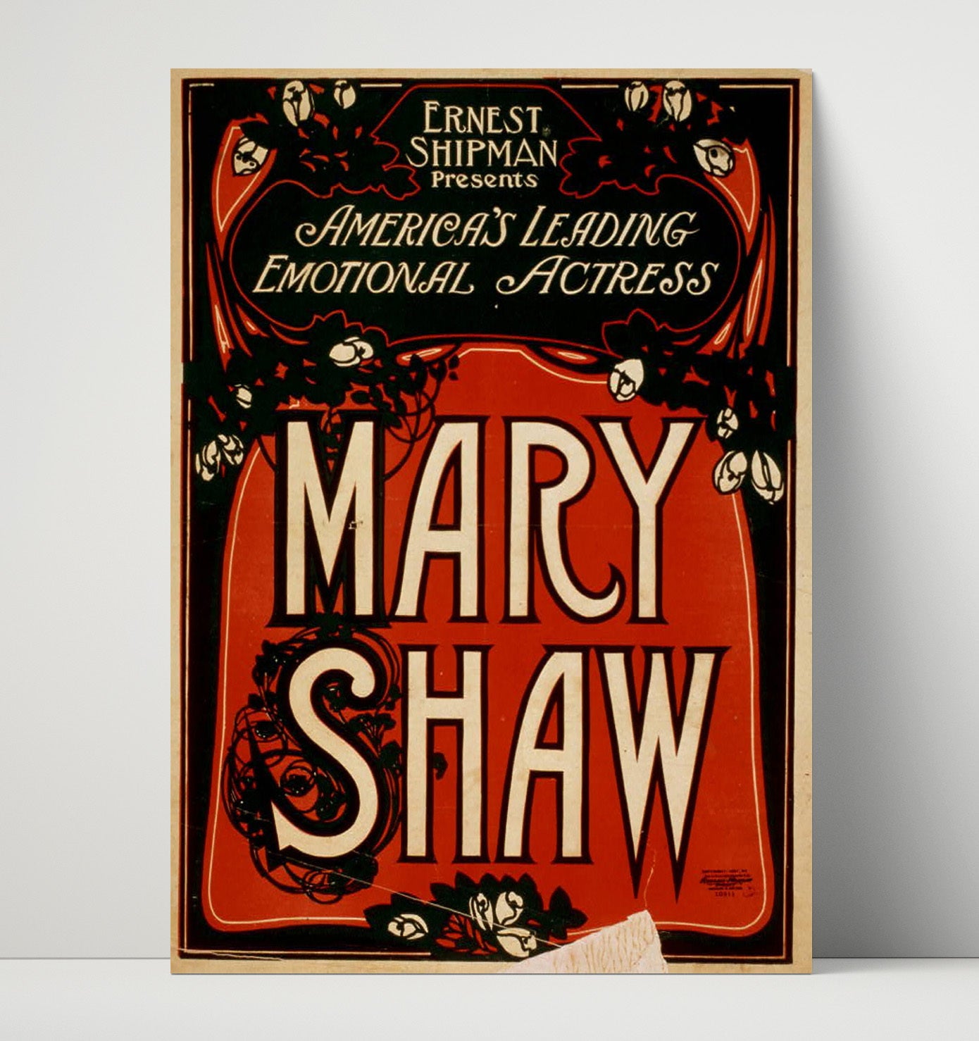 Mary Shaw - Emotional Star - Theater Poster - 16x20 Unframed Print
