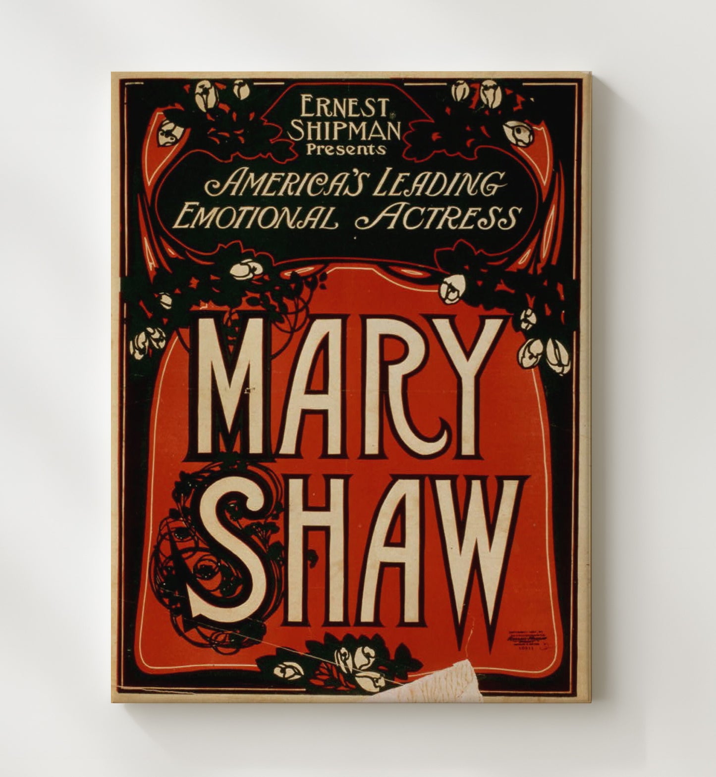 Mary Shaw - Emotional Star - Theater Poster - 20x24 Canvas